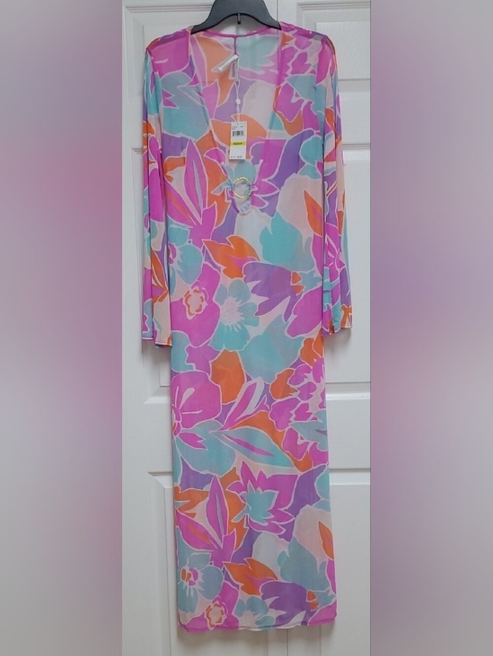 Trina Turk Amalfi Mesh Floral Coverup/Multicolor